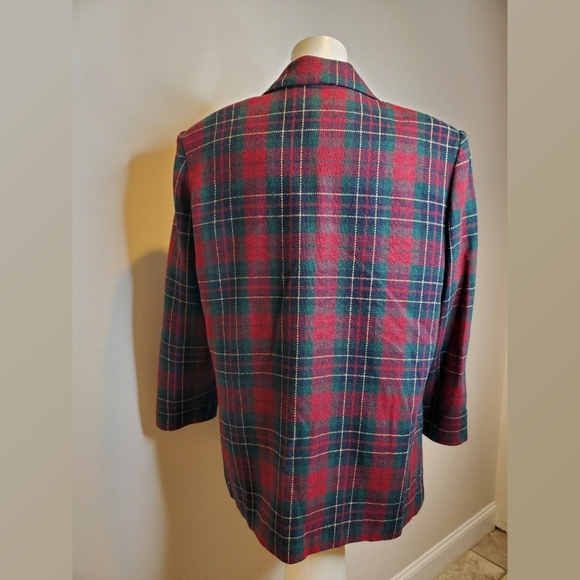 Sag Harbor Plaid Christmas Blazer Wool Blend - Picture 2 of 6